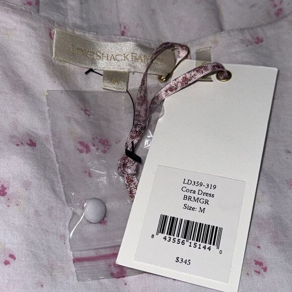 NWT LoveShackFancy Cora Mini Dress Pink Brimfield Floral Medium - Picture 13 of 16